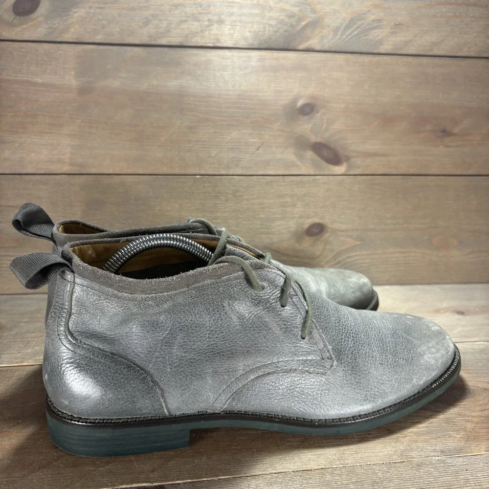 cole haan curtis mens size 9.5 shoes green leather comfort chukka boots